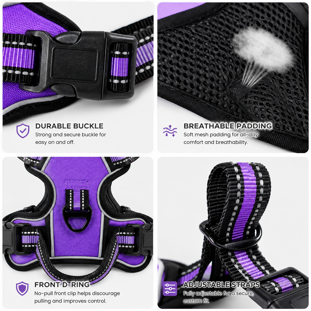Reflective Adjustable Dog Harness