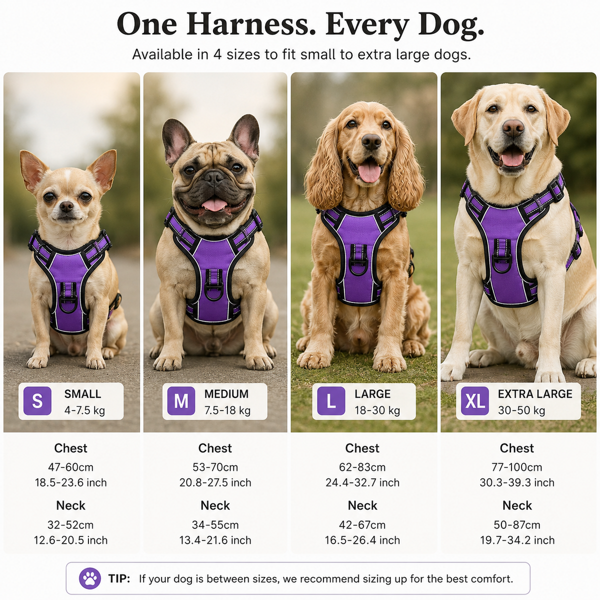 Reflective Adjustable Dog Harness
